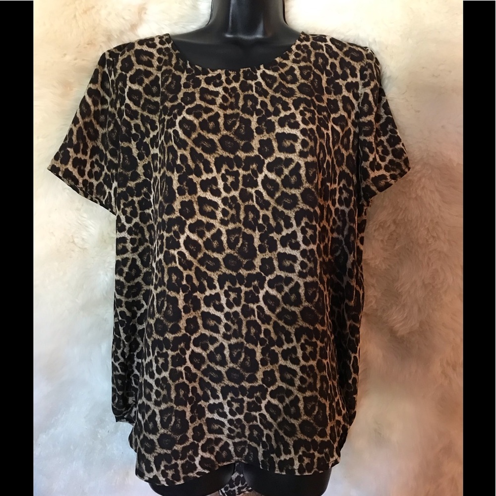 Chelsea & Theodore Leopard blouse SOLD